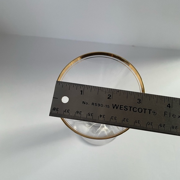 Mikasa Crystal Glass Vase with Gold Bands - Picture 4 of 5